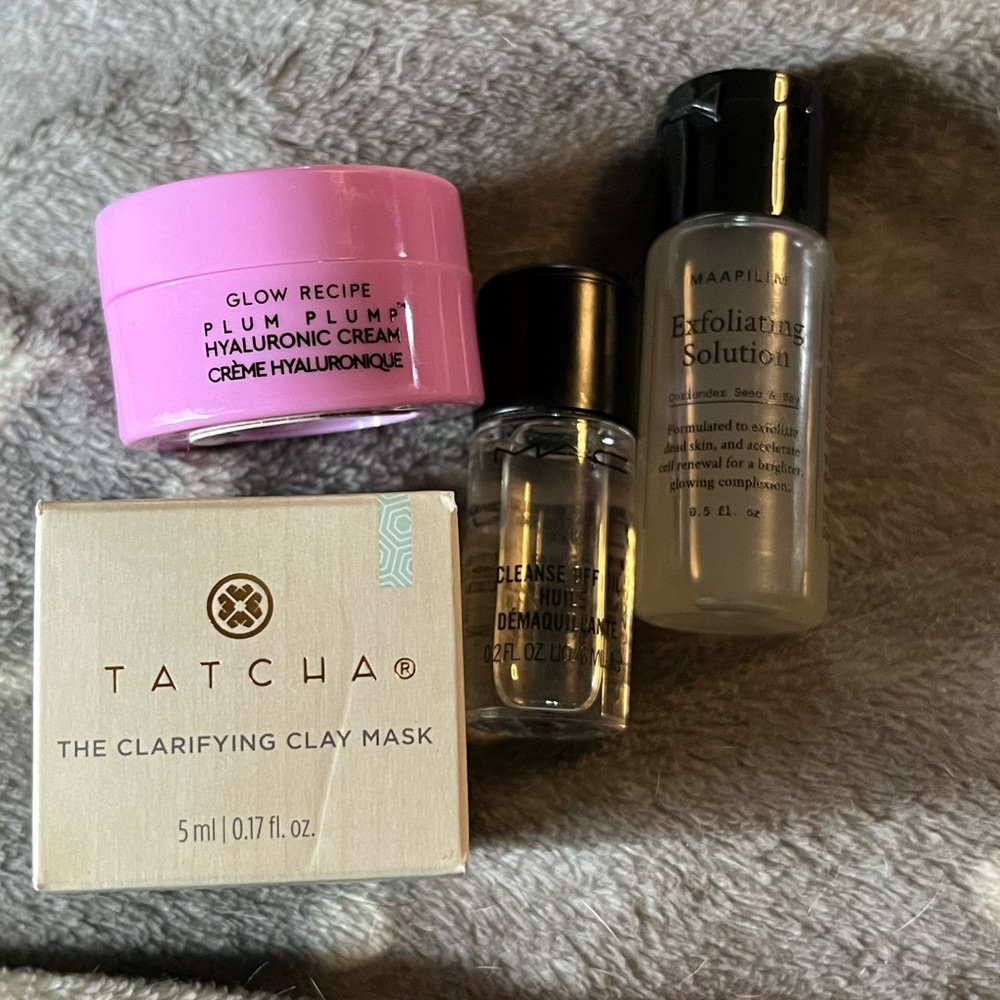 Glow Recipe Hyaluronic Cream and Tatcha Clay Mask bundle